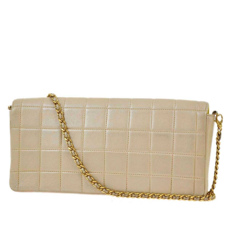 Chanel Metallic Beige Lambskin East West