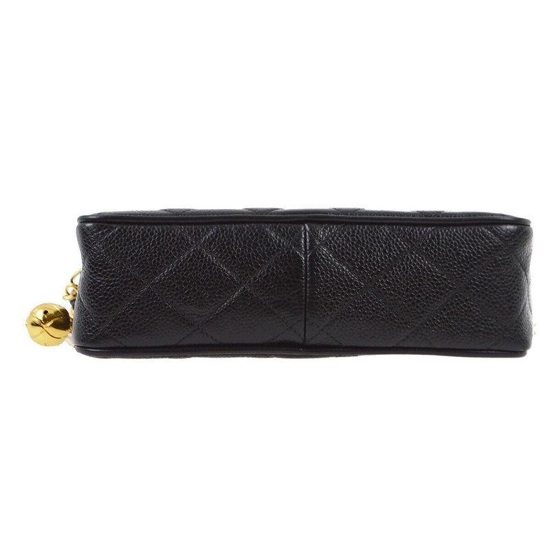 Chanel Black Caviar Skin Camera Bag Mini