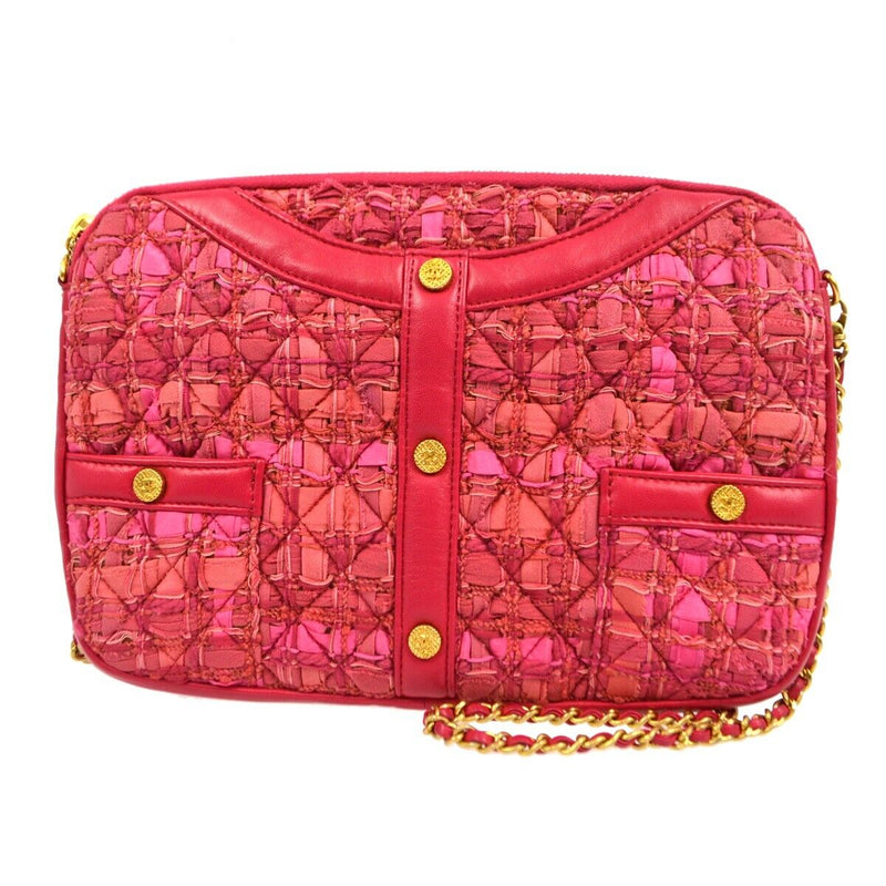 Chanel Pink Tweed Girl Shoulder Bag