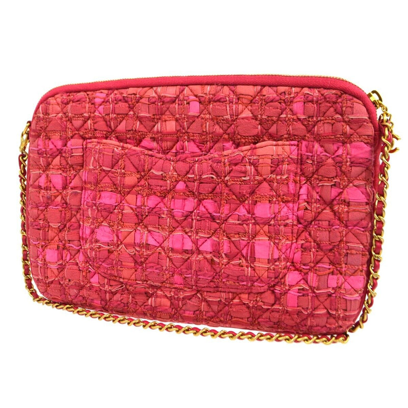 Chanel Pink Tweed Girl Shoulder Bag