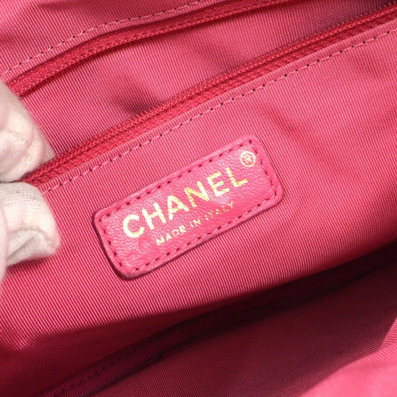 Chanel Pink Tweed Girl Shoulder Bag