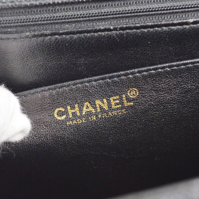 Chanel Black Caviar Skin Top Handle