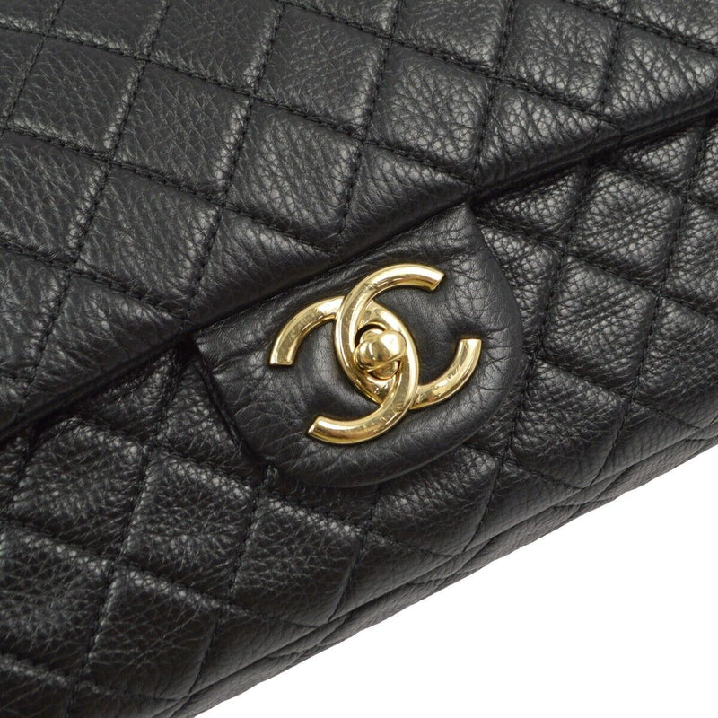 Chanel Black Calfskin Xxl Single Flap