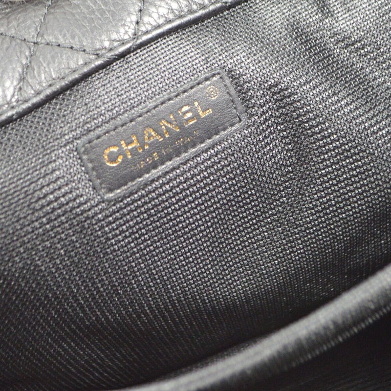 Chanel Black Calfskin Xxl Single Flap