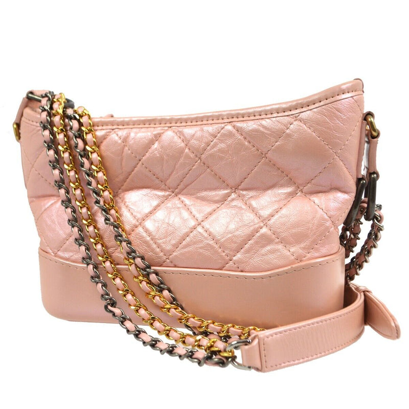 Chanel Pink Lambskin Gabrielle Shoulder