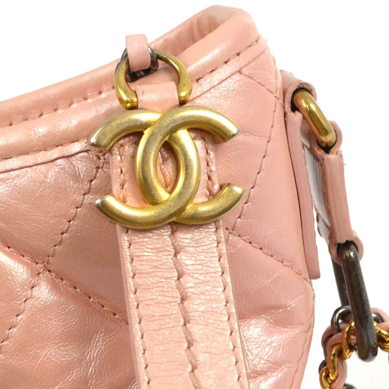 Chanel Pink Lambskin Gabrielle Shoulder