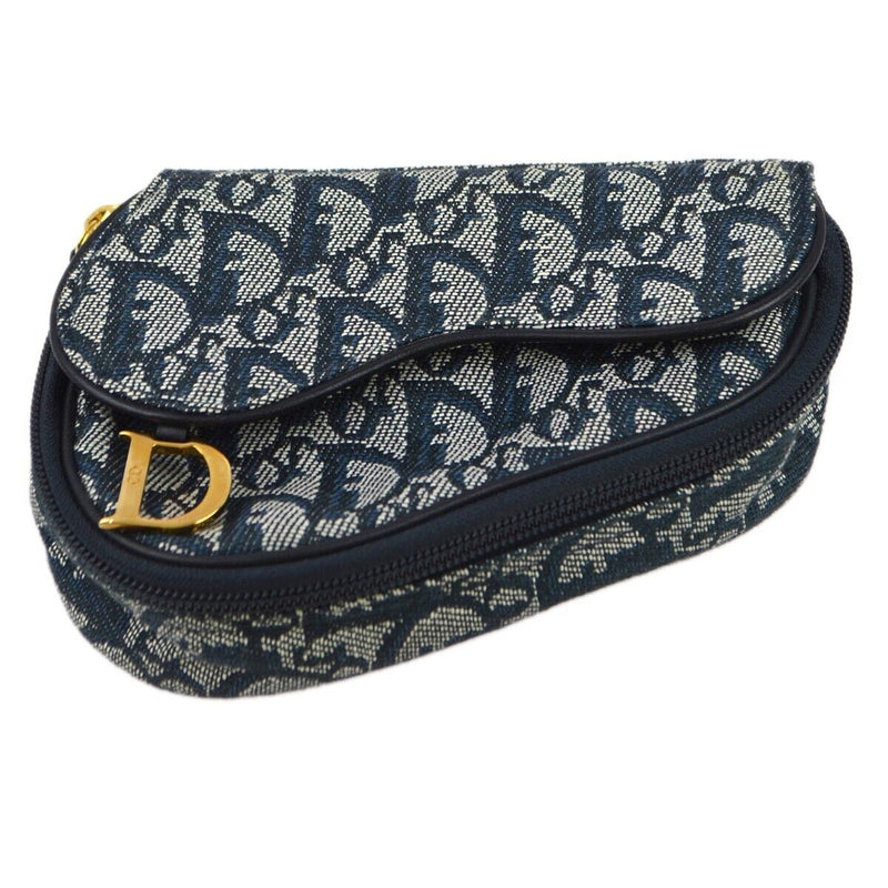 Christian Dior Navy Trotter Saddle Coin