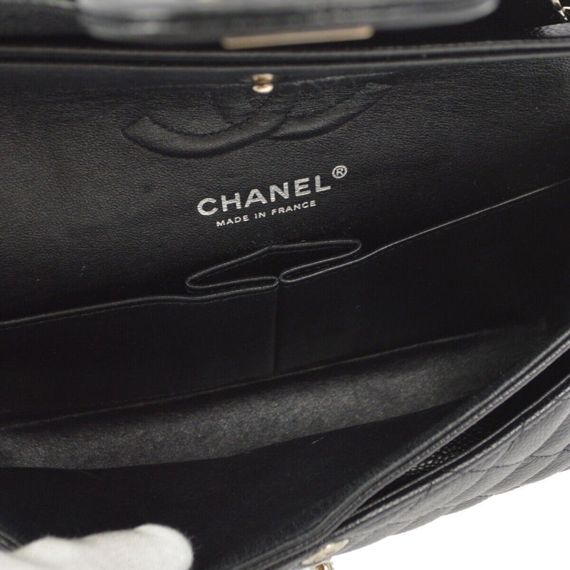 Chanel Black Caviar Small Classic Double