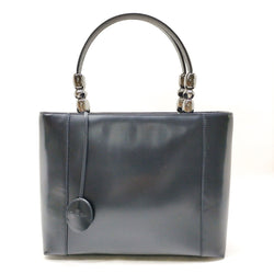 Christian Dior Hand Bag Black Leather