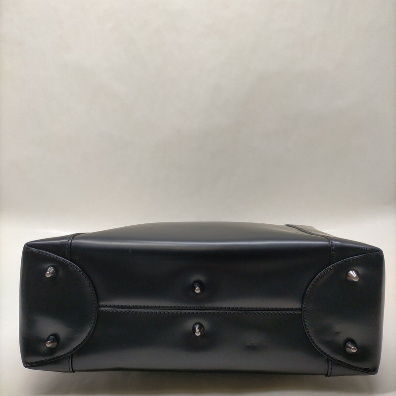 Christian Dior Hand Bag Black Leather