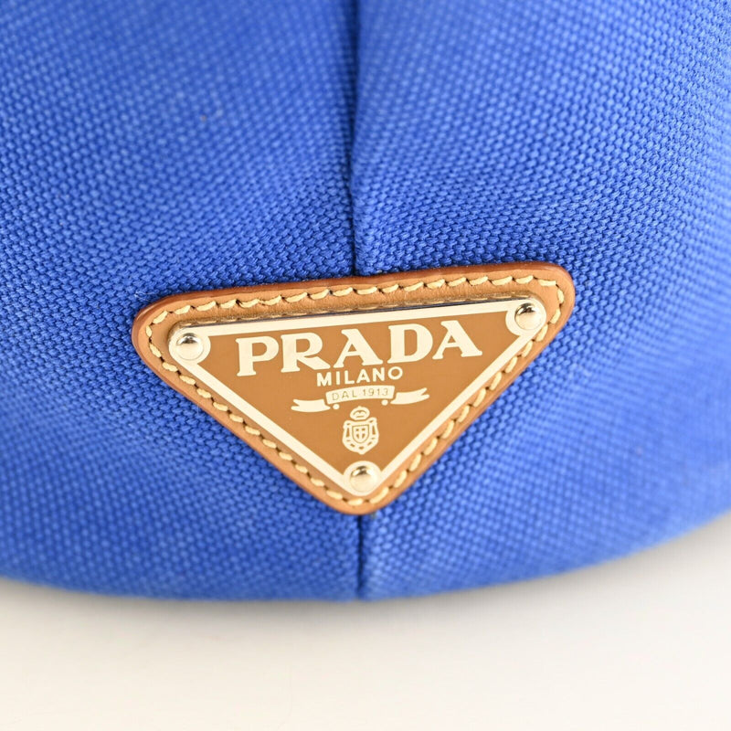 Prada Logos Canapa Canvas Hand Bag