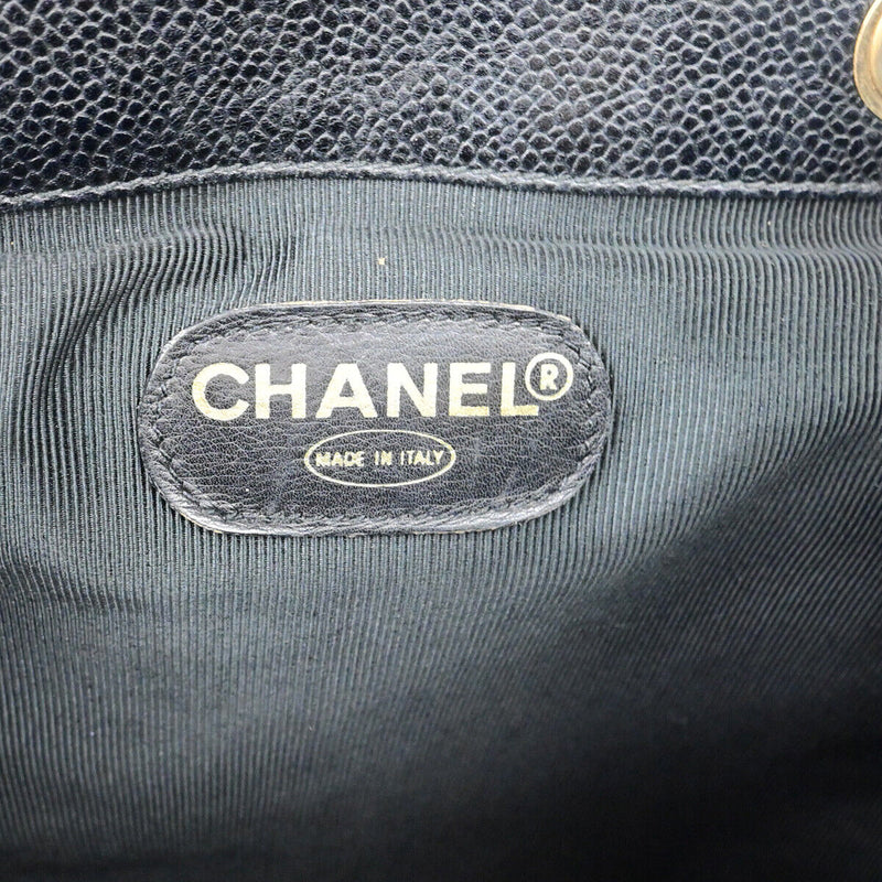 Chanel Triple Cc Logo Chain Backpack Bag