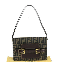 Fendi Logo Zucca Pattern Shoulder Bag