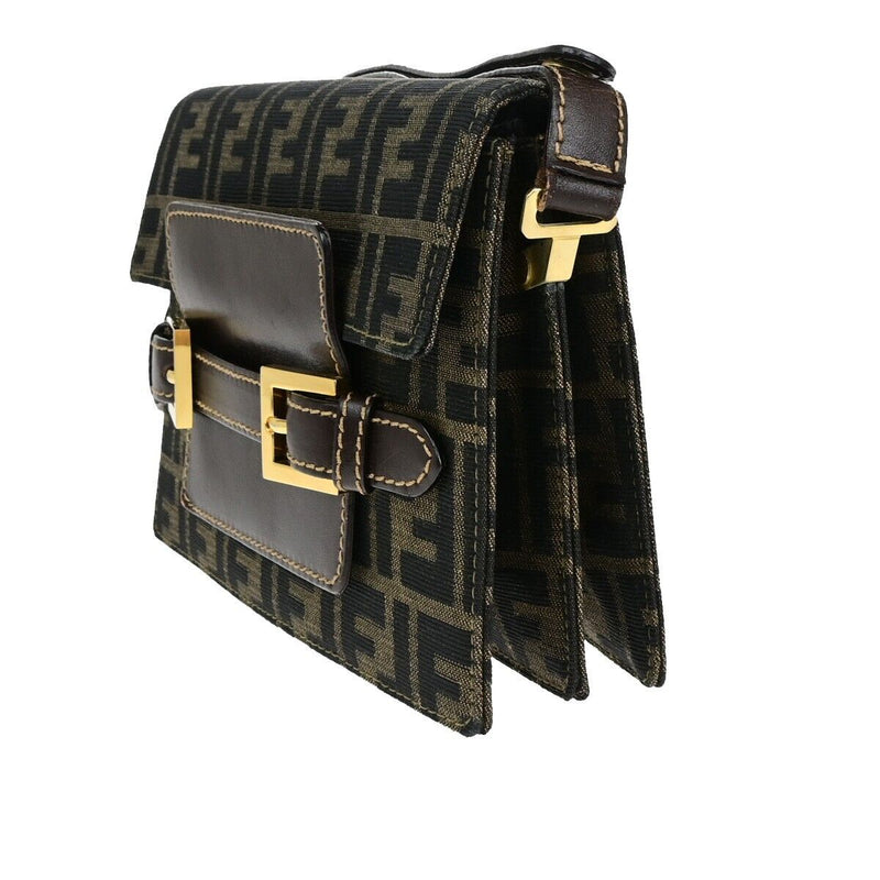 Fendi Logo Zucca Pattern Shoulder Bag