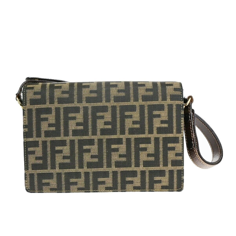 Fendi Logo Zucca Pattern Shoulder Bag