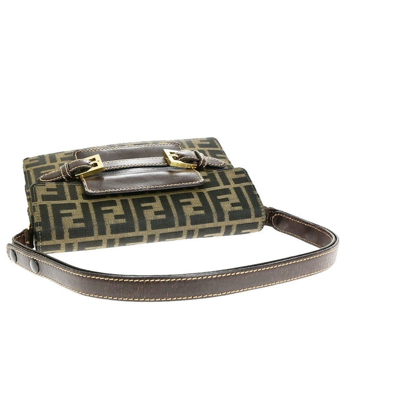 Fendi Logo Zucca Pattern Shoulder Bag