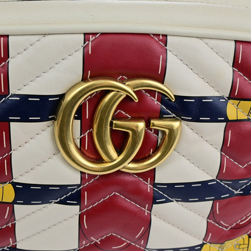 Gucci Gg Marmont Quilting Chain Shoulder