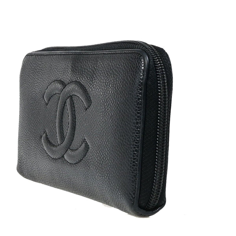 Chanel Cc Long Zip Around Wallet Purse