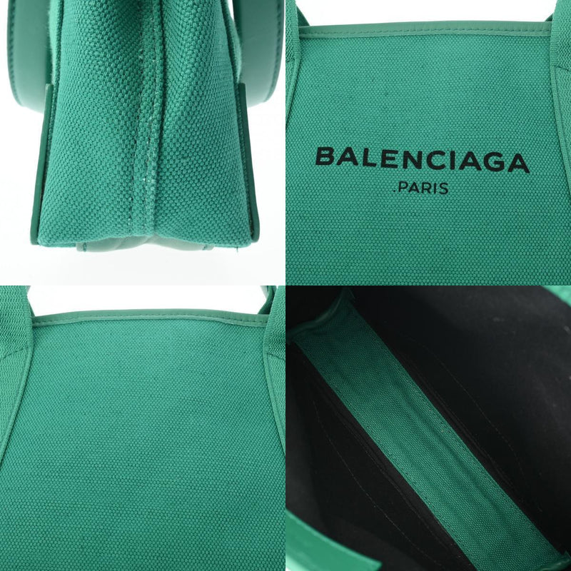 Balenciaga Navy Kabas Xs 2Way Green Hand