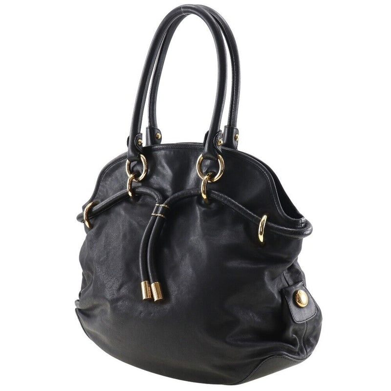 Bally Shoulder Bag Black Leather Women