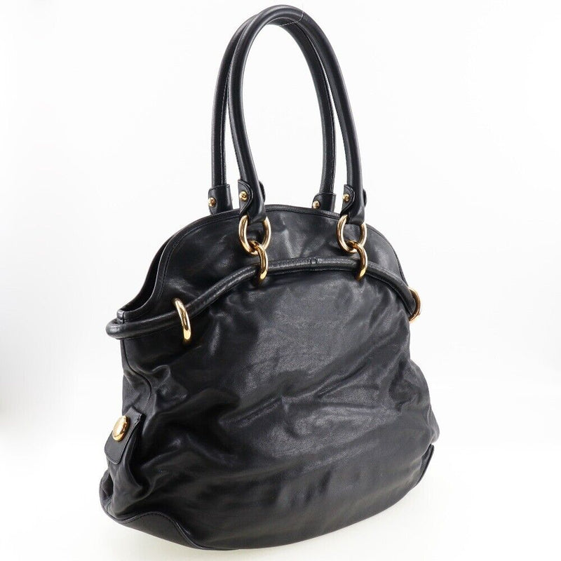 Bally Shoulder Bag Black Leather Women