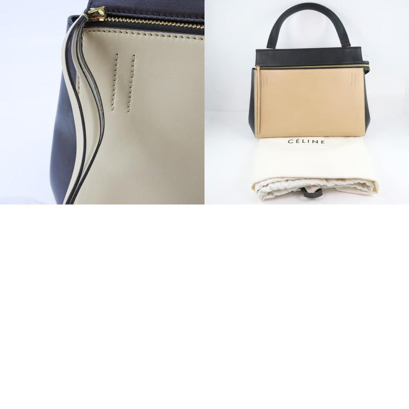 Celine Edge Handbag Medium Beige/Black