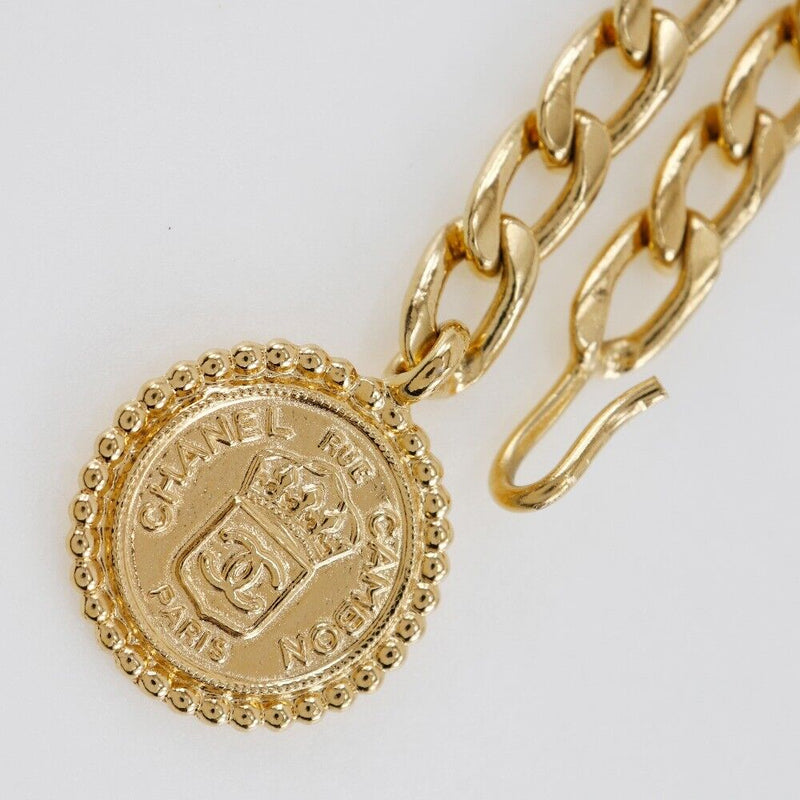 Chanel Chain Belt Plated Gold Women