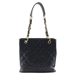 Chanel Pst Chain Tote Shoulder Bag