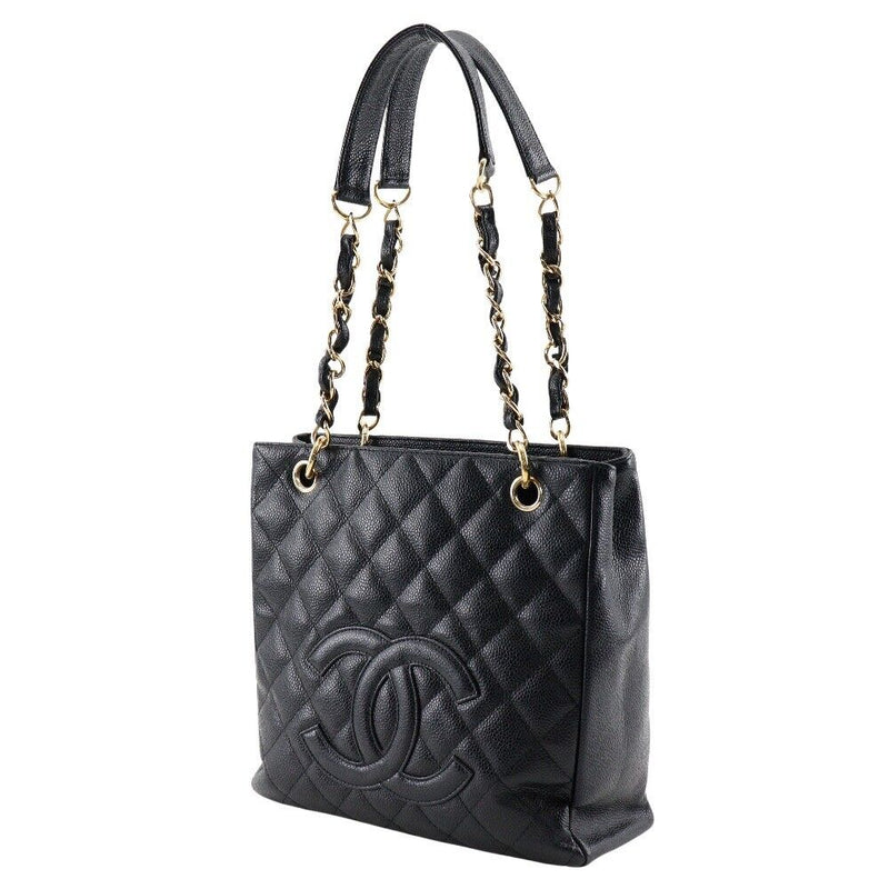 Chanel Pst Chain Tote Shoulder Bag