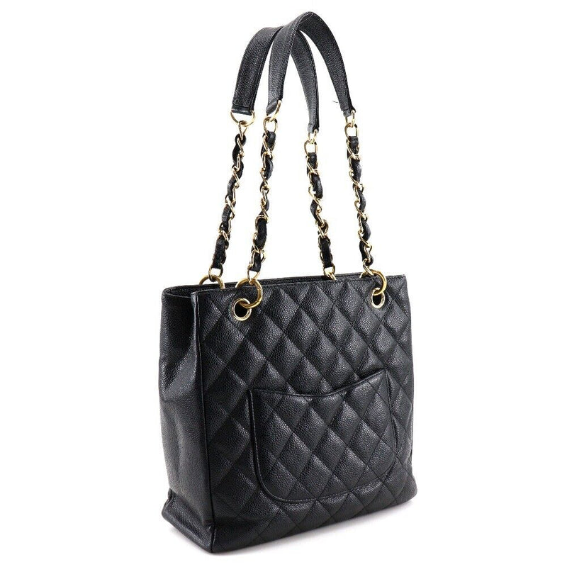 Chanel Pst Chain Tote Shoulder Bag