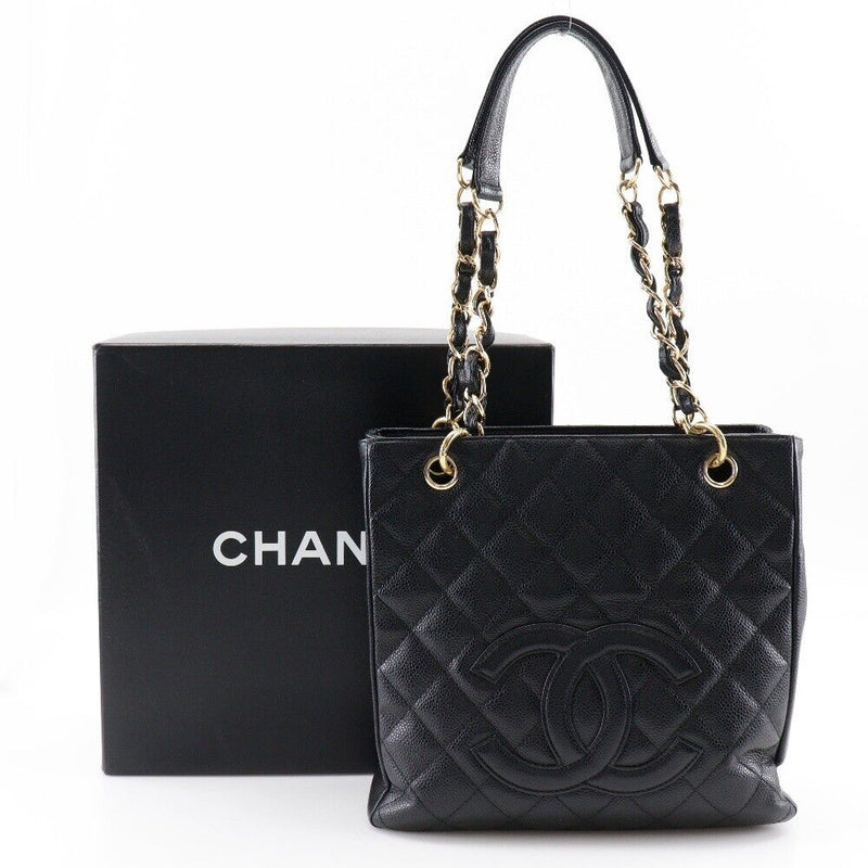 Chanel Pst Chain Tote Shoulder Bag