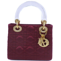 Dior Lady Handbag Mini Bag Bordeaux/Gold