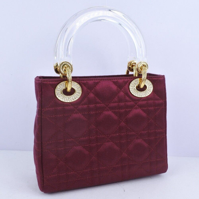 Dior Lady Handbag Mini Bag Bordeaux/Gold