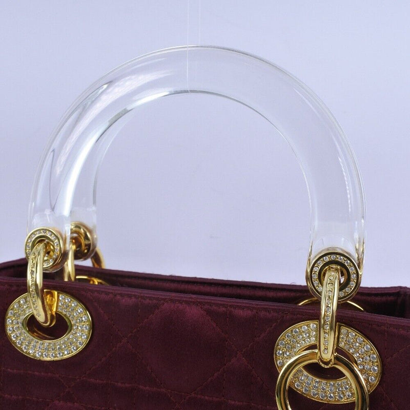 Dior Lady Handbag Mini Bag Bordeaux/Gold