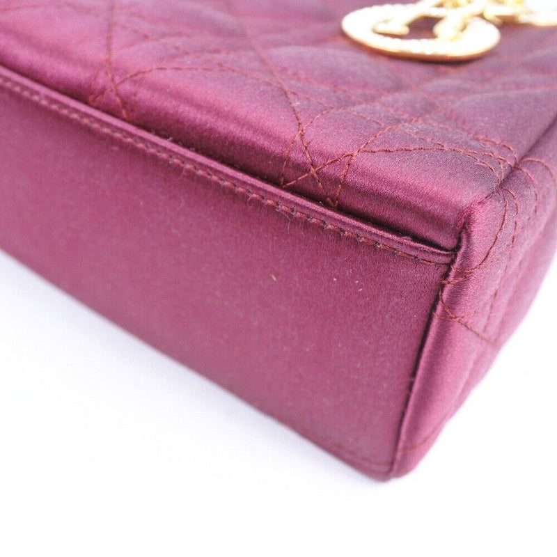 Dior Lady Handbag Mini Bag Bordeaux/Gold