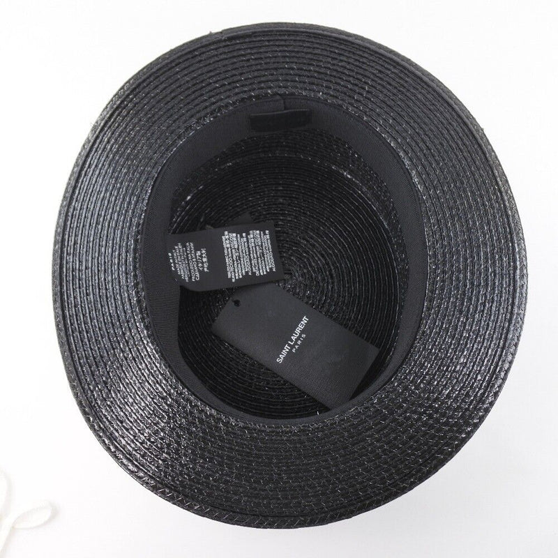 Saint Laurent Paris Hat 4Yb50 Black