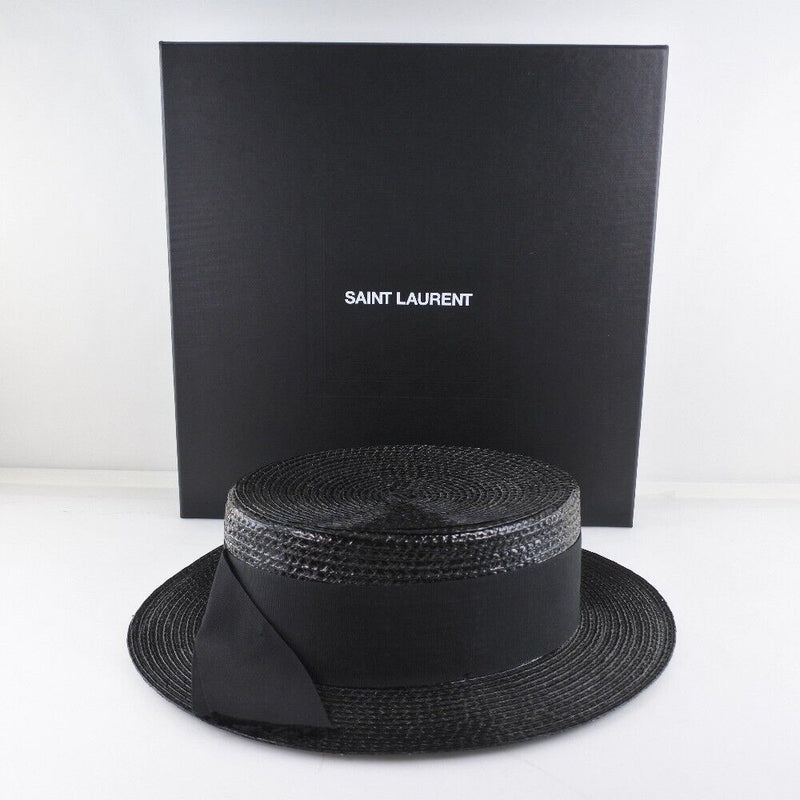 Saint Laurent Paris Hat 4Yb50 Black