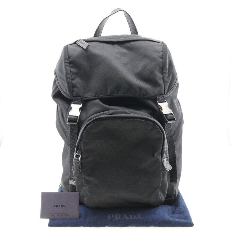 Prada Backpack Daypack Nero Nylon Unisex