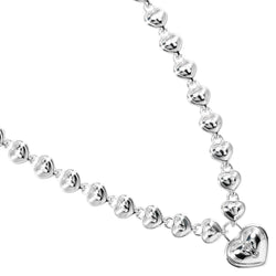 Tiffany&Co. Heart Lock Necklace 35.01G