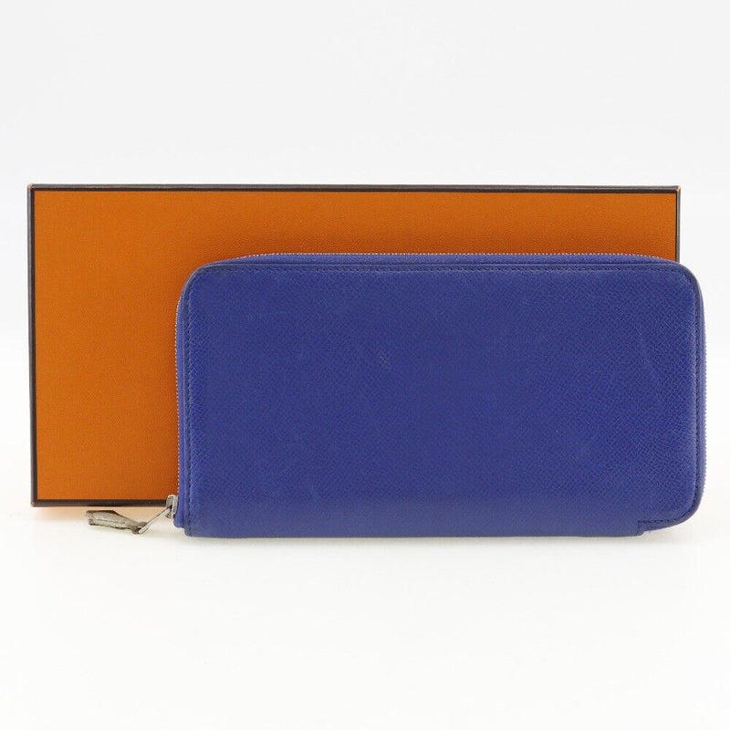 Hermes Azap Long Silk In Blue Epsom