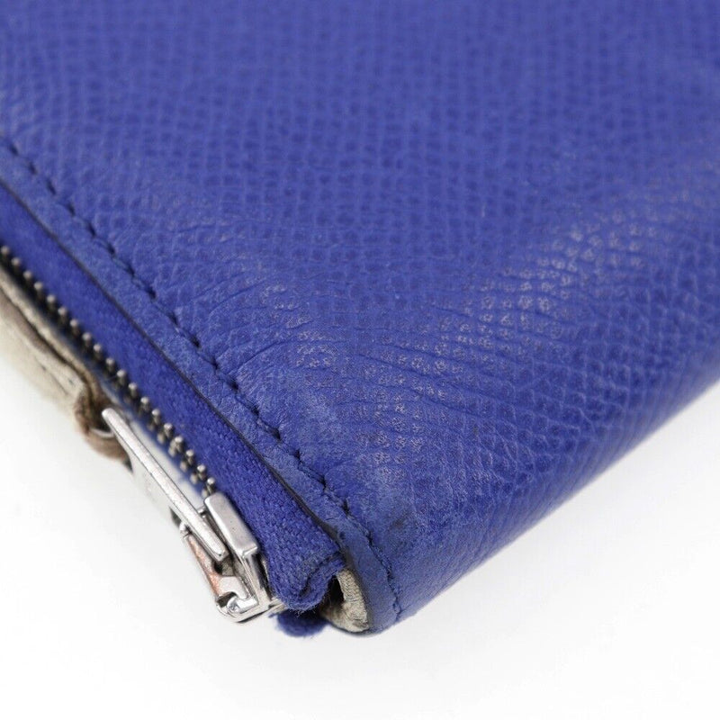 Hermes Azap Long Silk In Blue Epsom