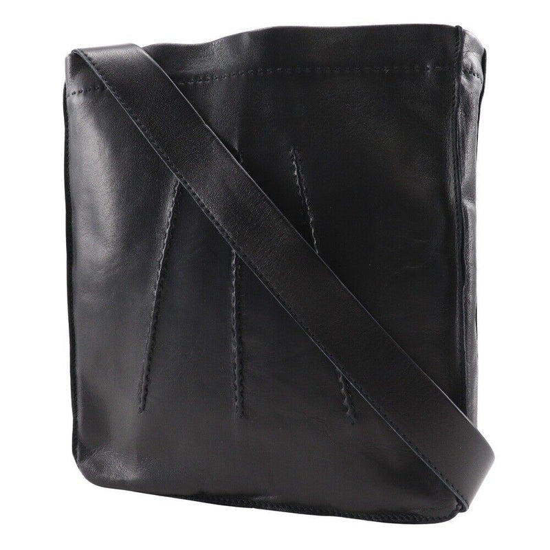 Hermes Toudu Shoulder Bag Black Calfskin