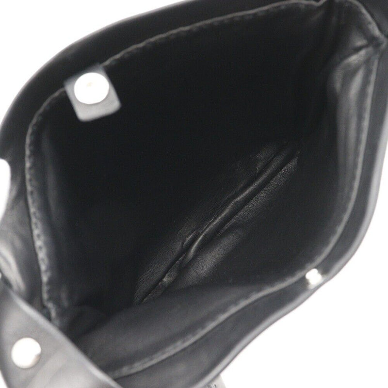 Hermes Toudu Shoulder Bag Black Calfskin