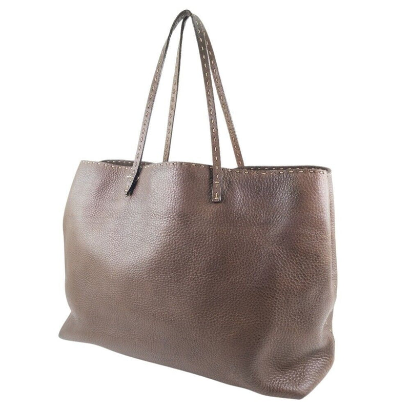 Fendi Celeria Tote Bag Brown Calfskin