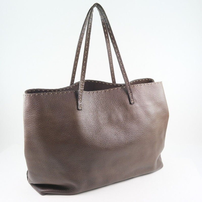 Fendi Celeria Tote Bag Brown Calfskin