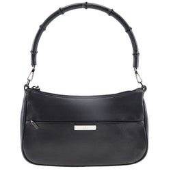 Gucci Bamboo Shoulder Bag Black Calfskin