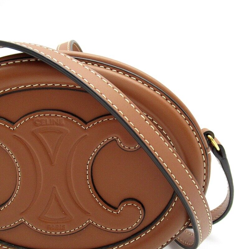 Celine Cuir Triomphe Oval Bag Calfskin