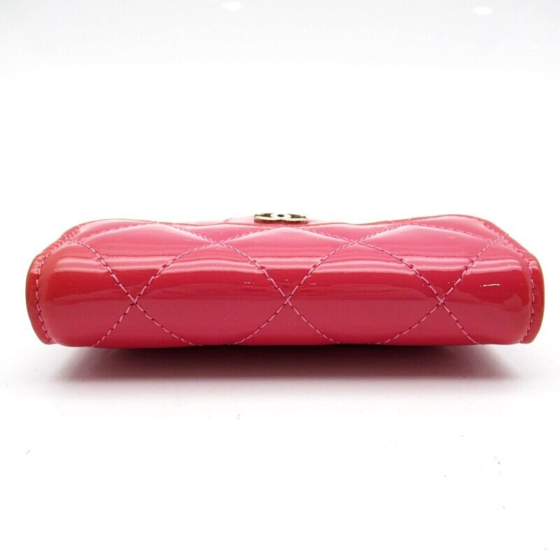 Chanel Matrasse Coin Case Patent Leather