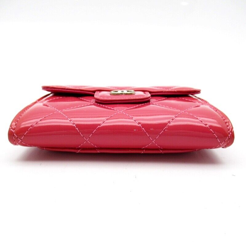 Chanel Matrasse Coin Case Patent Leather