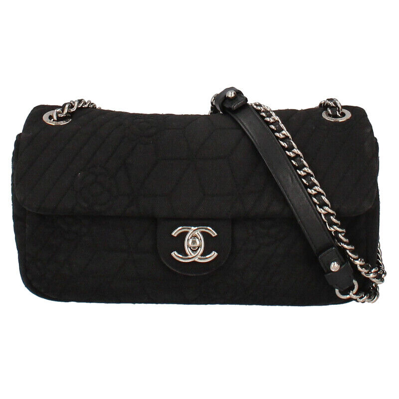 Chanel Camellia Chainshoulder Bag Denim